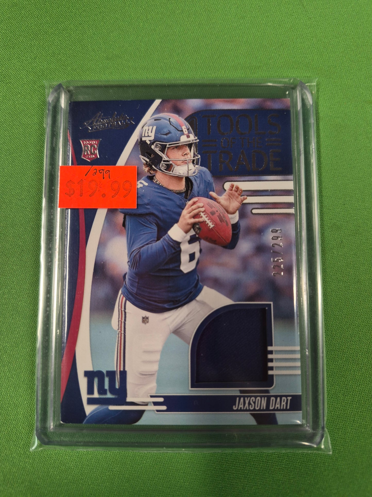 Jaxson Dart Tools of the Trade RC /299 Patch /299 Absolute