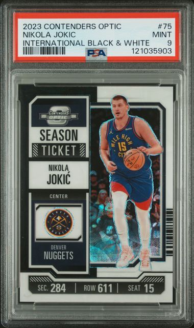 Nikola Jokic International Black White PSA 9 2023