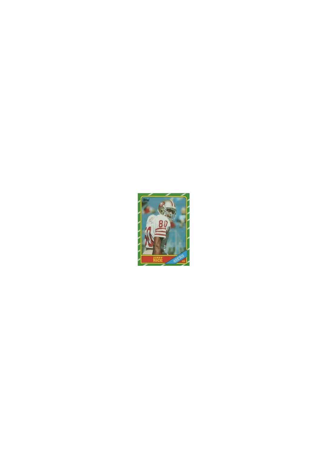 Jerry Rice 1986 Topps Rookie Card #161