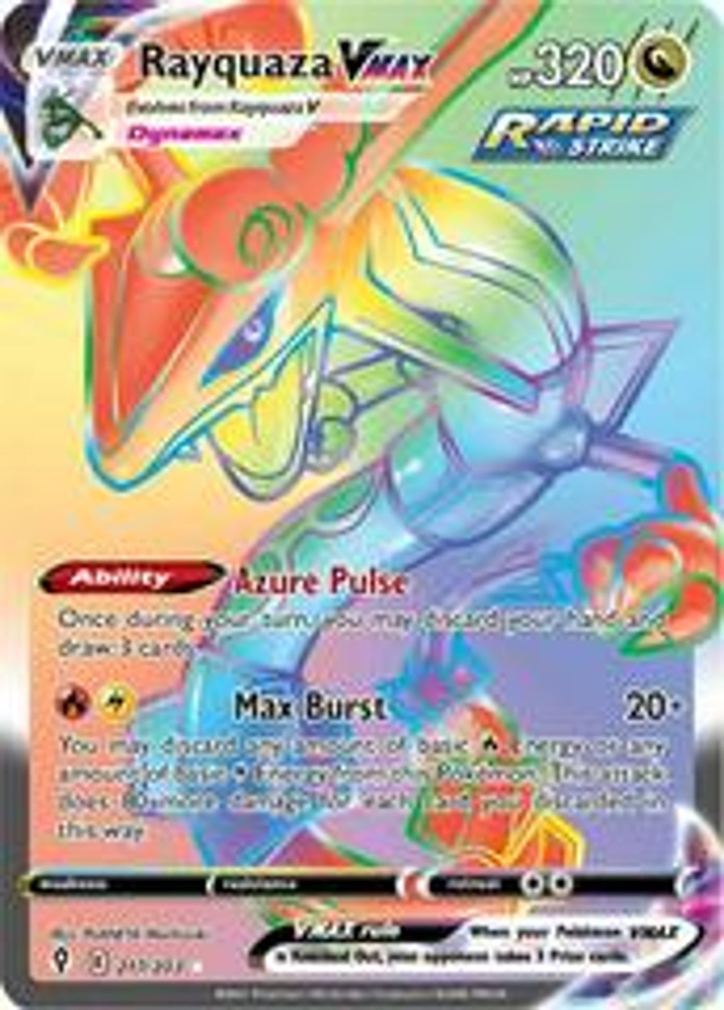 Rayquaza Vmax Secret 217/203 Sich entwickelnde Himmel