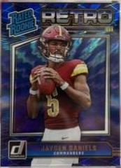Jayden Daniels Blue Retro Rated Rookie Donruss #11