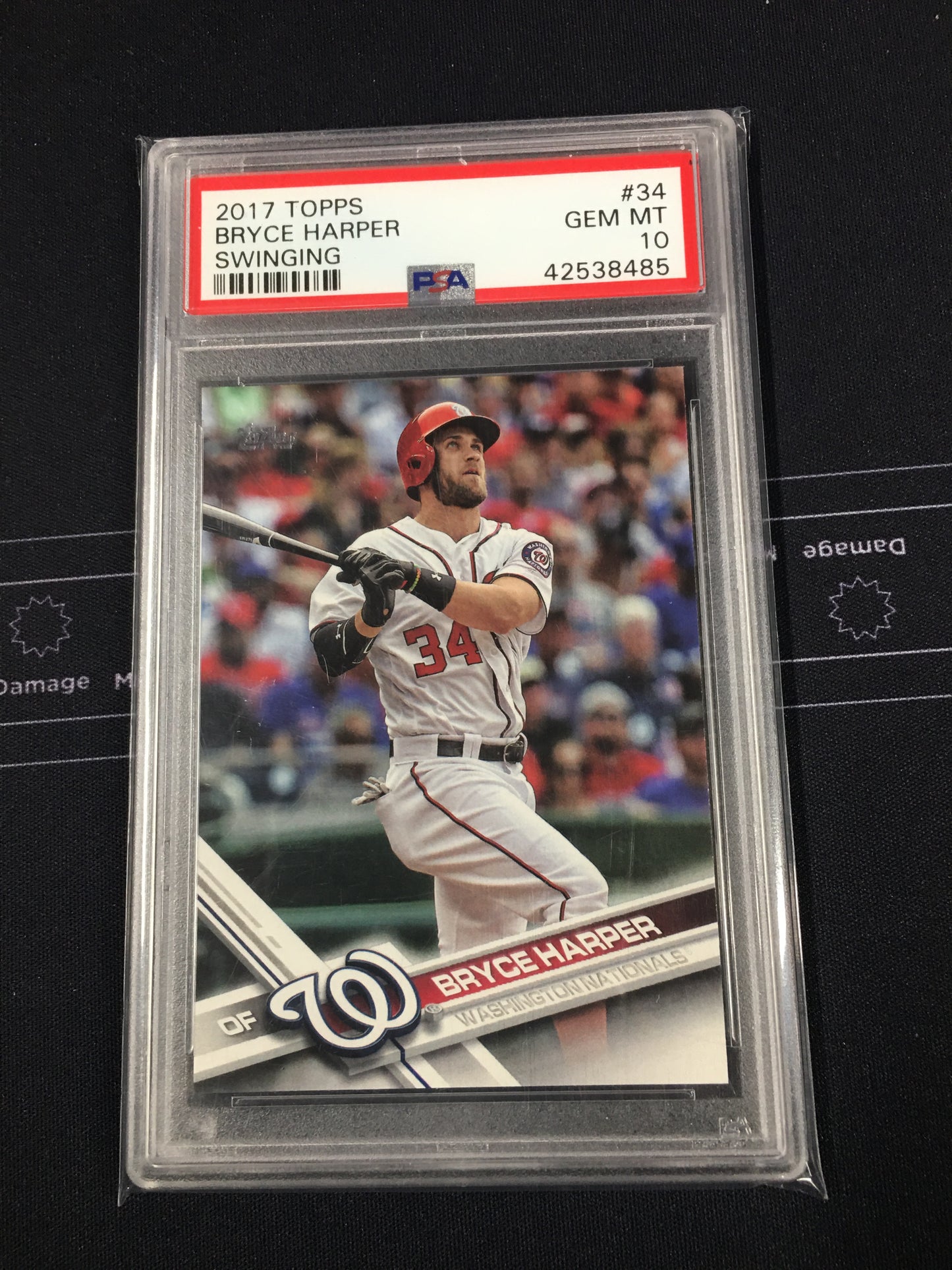 Bryce Harper 2017 Topps Swinging #34 PSA 10