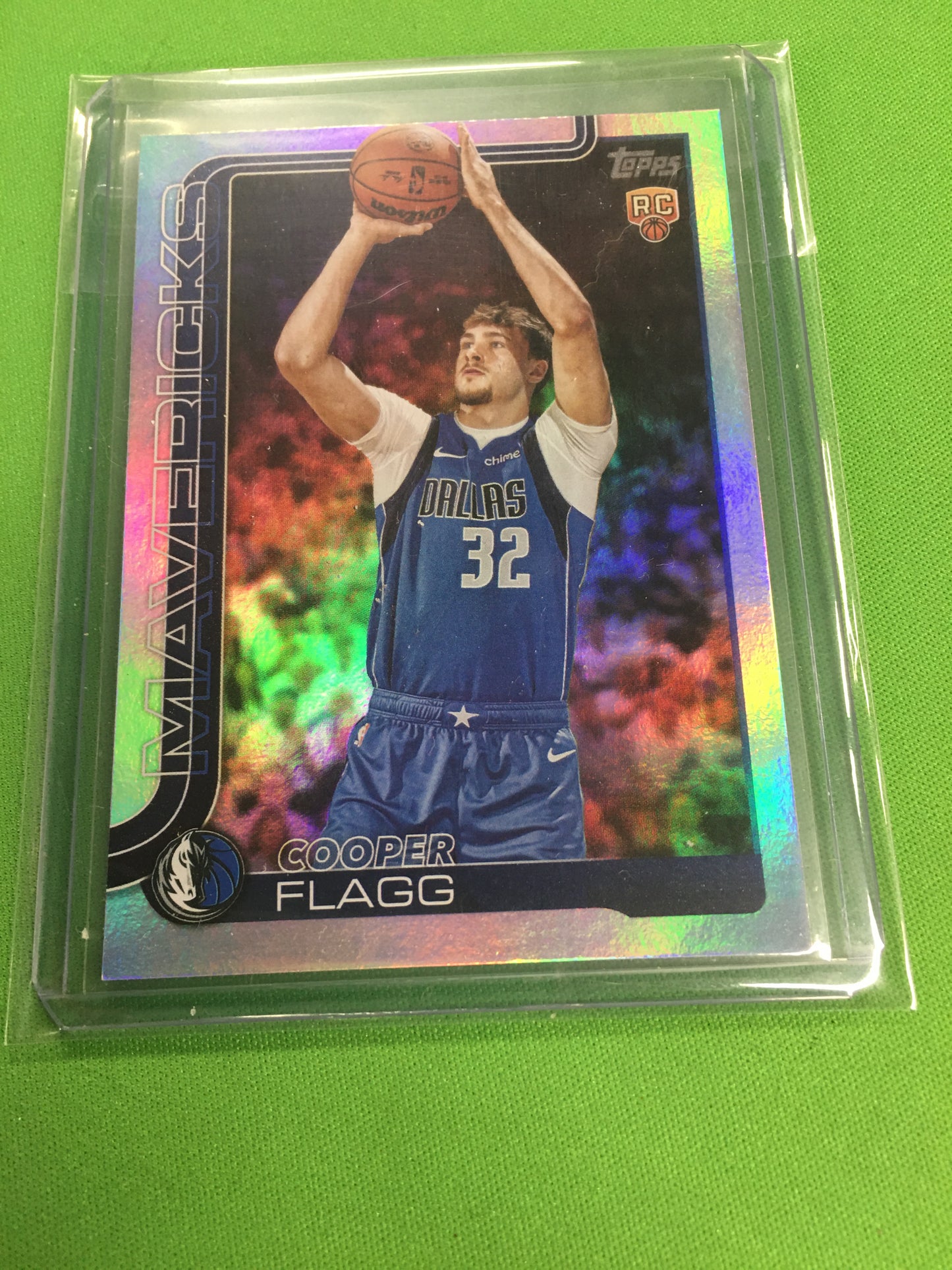Cooper Flagg Topps RC Rainbow Foil Flagship #201