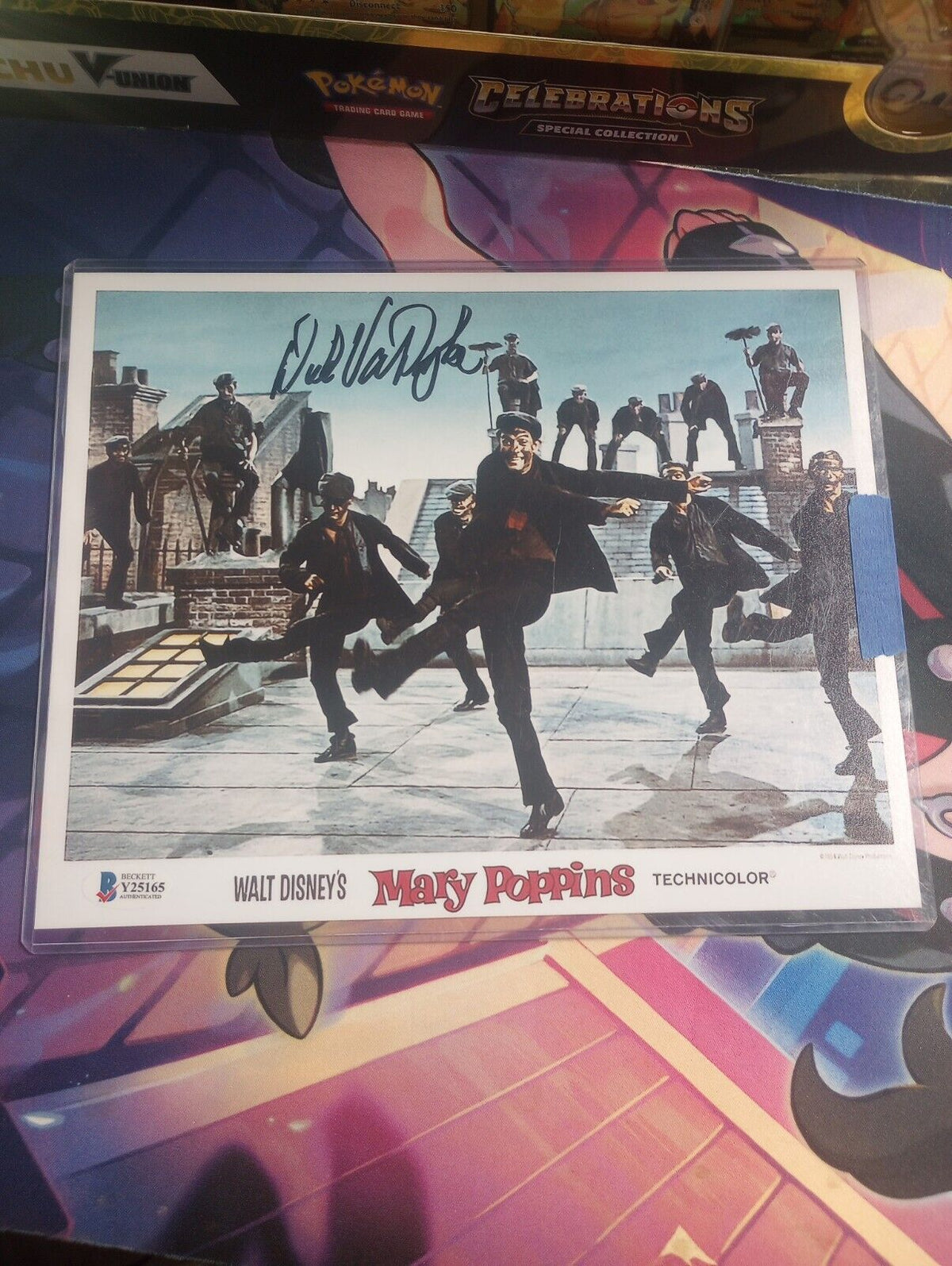 Dick Van Dyke autographed 8x10 photo Beckett COA Mary Poppins Scene