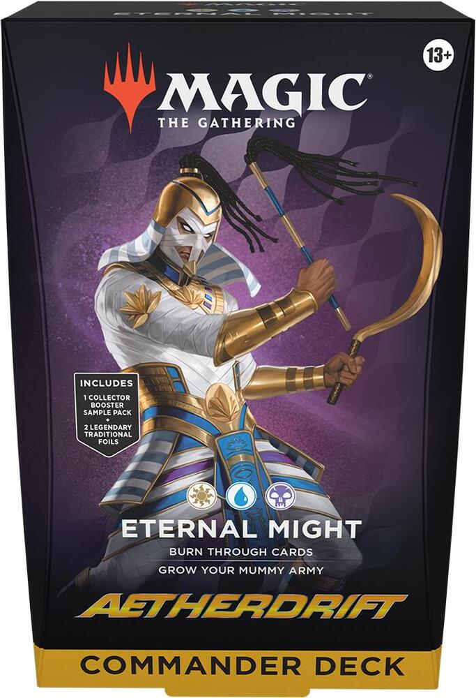 MTG Aetherdrift Eternal Might Commander Precon Deck