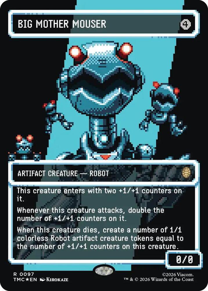 Big Mother Mouser (Borderless) (Surge Foil) - Commander: Teenage Mutant Ninja Turtles (TMC)
