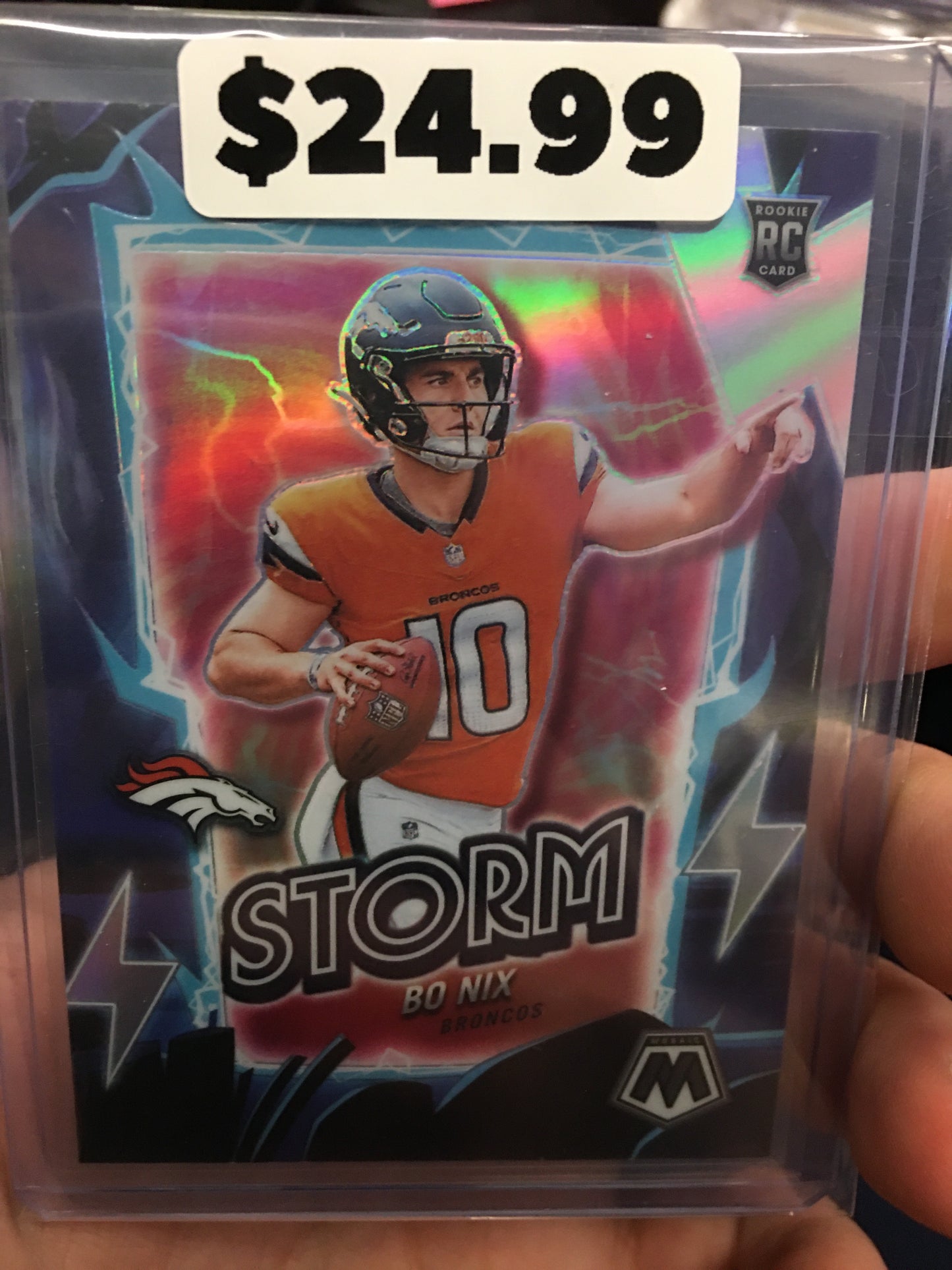 Bo Nix RC Storm Silver Mosaic 2024