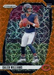 Caleb Williams Orange Lazer Prizm RC 301