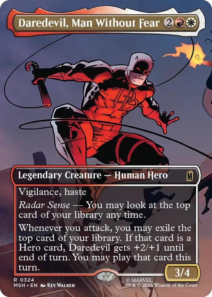 Daredevil, Man Without Fear (Borderless) (0324) - Marvel Super Heroes (MSH)