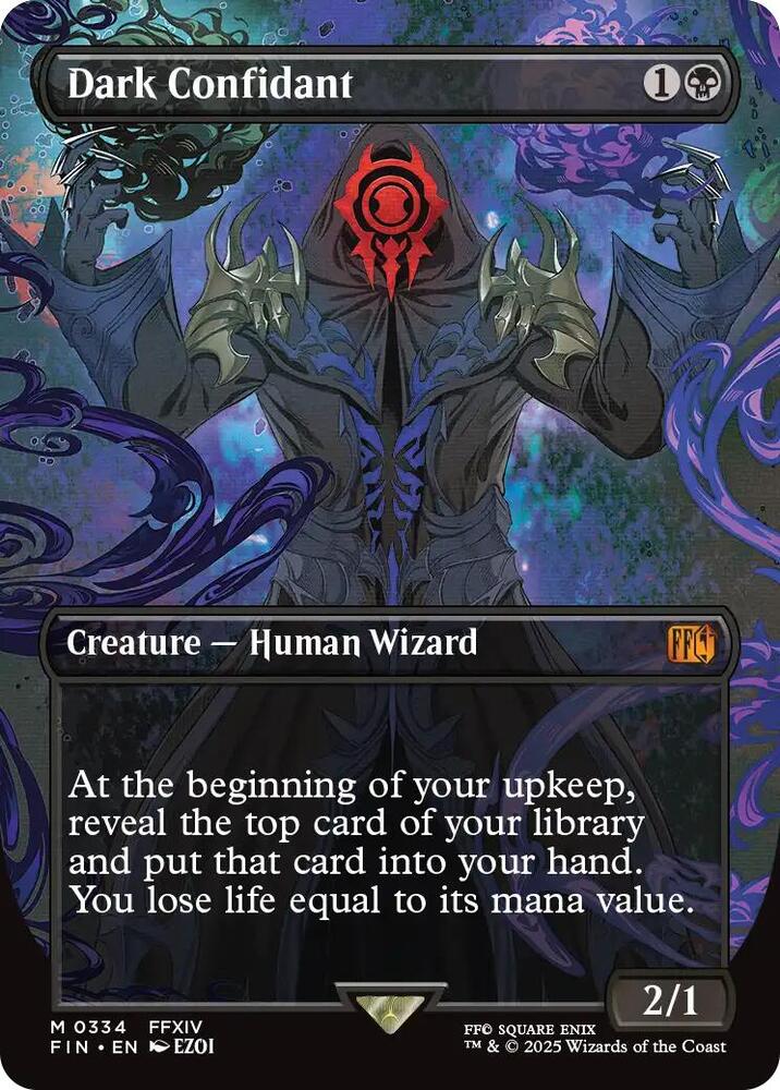 Dark Confidant (Borderless) - FINAL FANTASY (FIN) Foil