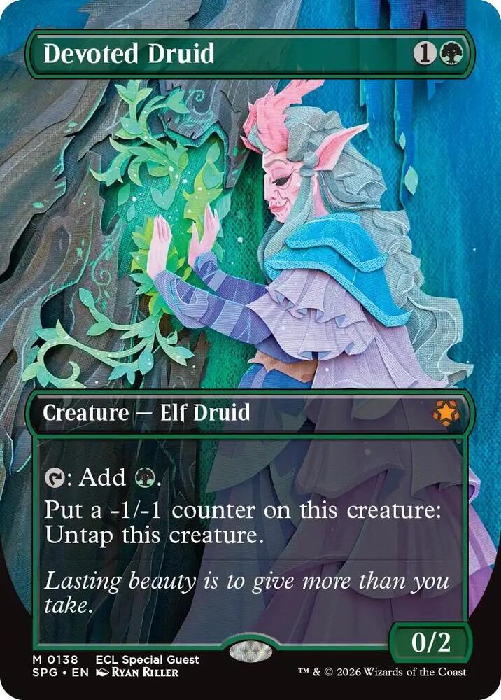 Devoted Druid (Borderless Foil) - Special Guests (SPG)