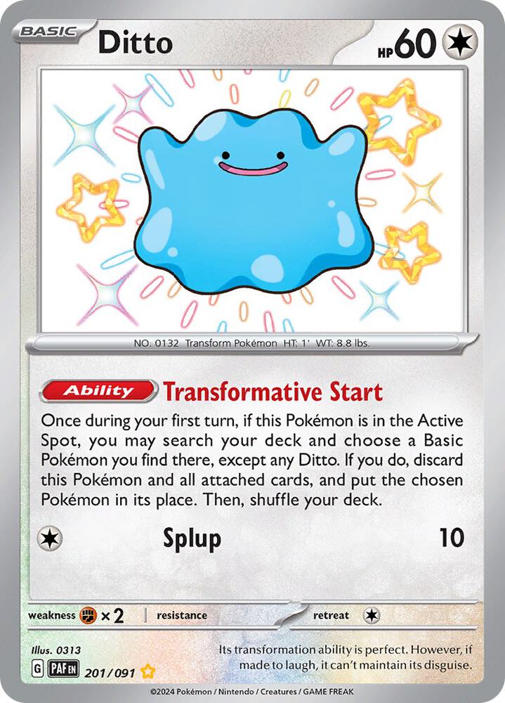 Ditto - SV: Paldean Fates (PAF) 201/091