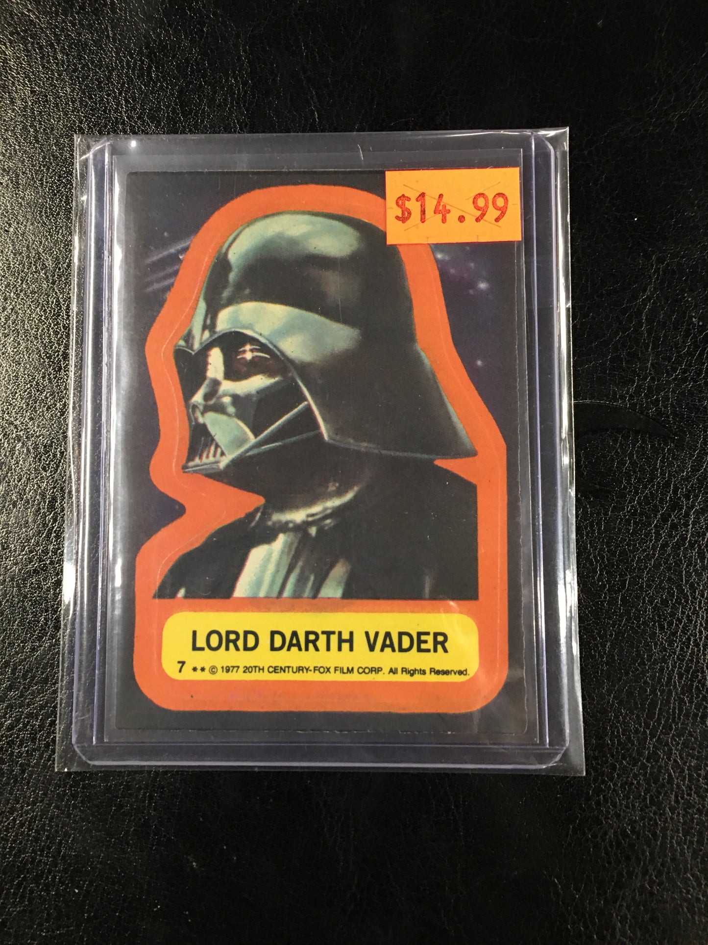 Lord Darth Vader #7 1977 Sticker
