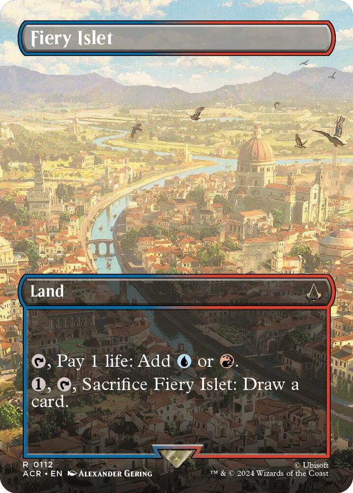 Fiery Islet (Borderless) - Universes Beyond: Assassin's Creed (ACR)