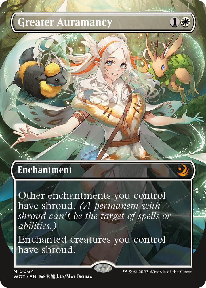 Greater Auramancy (Anime Borderless) FOIL - Wilds of Eldraine: Enchanting Tales (WOT)