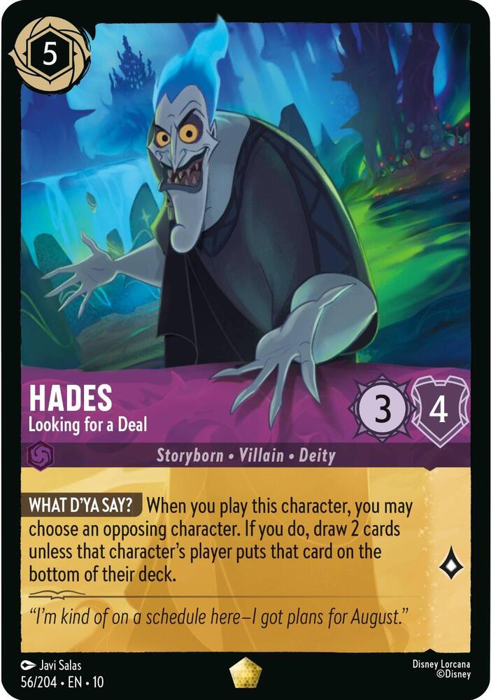 Hades - Looking for a Deal - Whispers in the Well (10) Cold Foil