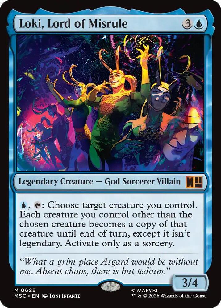 Loki, Lord of Misrule (Foil) - Commander: Marvel Super Heroes (MSC)