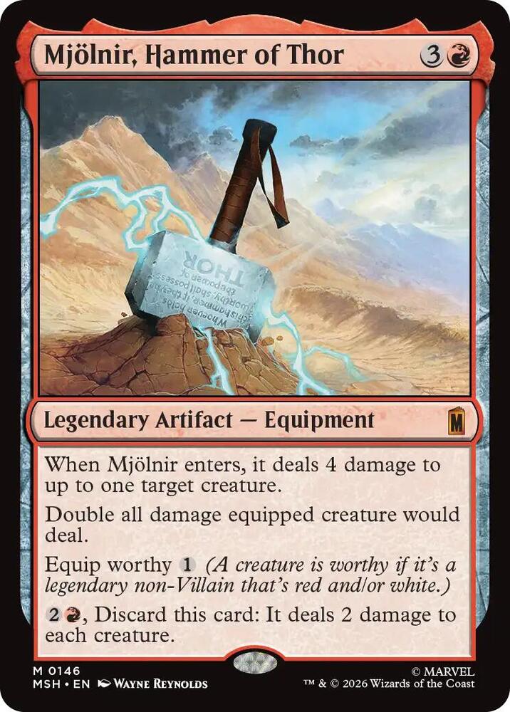 Mjolnir, Hammer of Thor - Marvel Super Heroes (MSH)