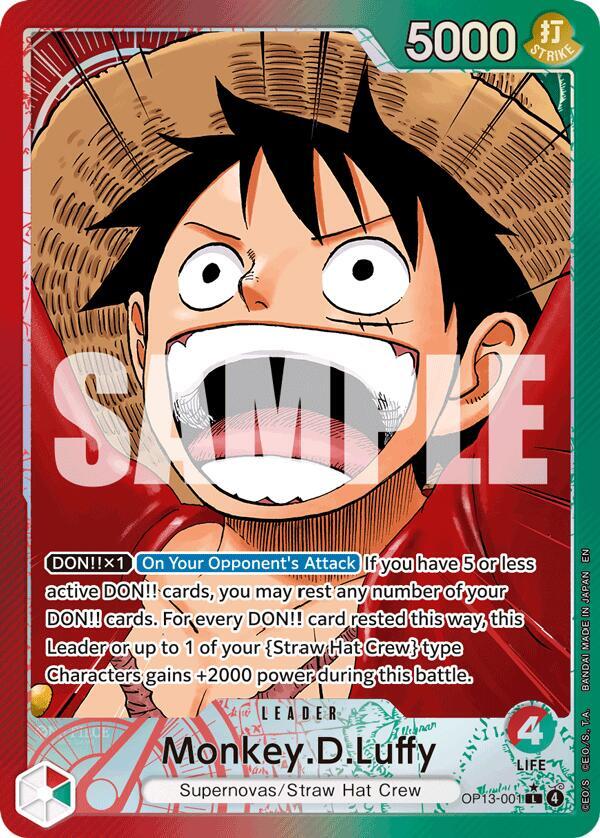 Monkey.D.Luffy (001) (Alternate Art) - Carrying On His Will (OP13)