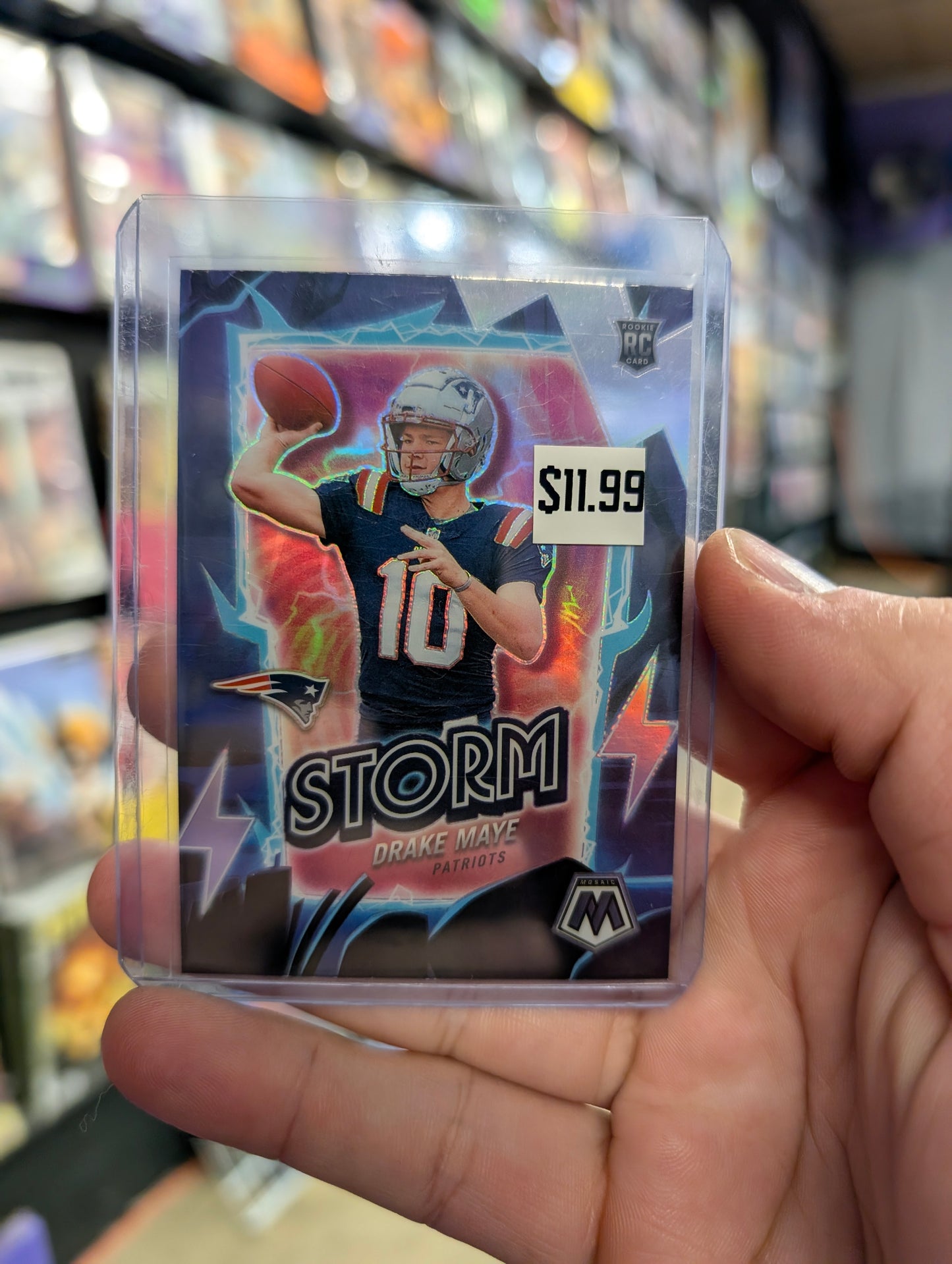 Drake Maye Storm Silver Prizm RC
