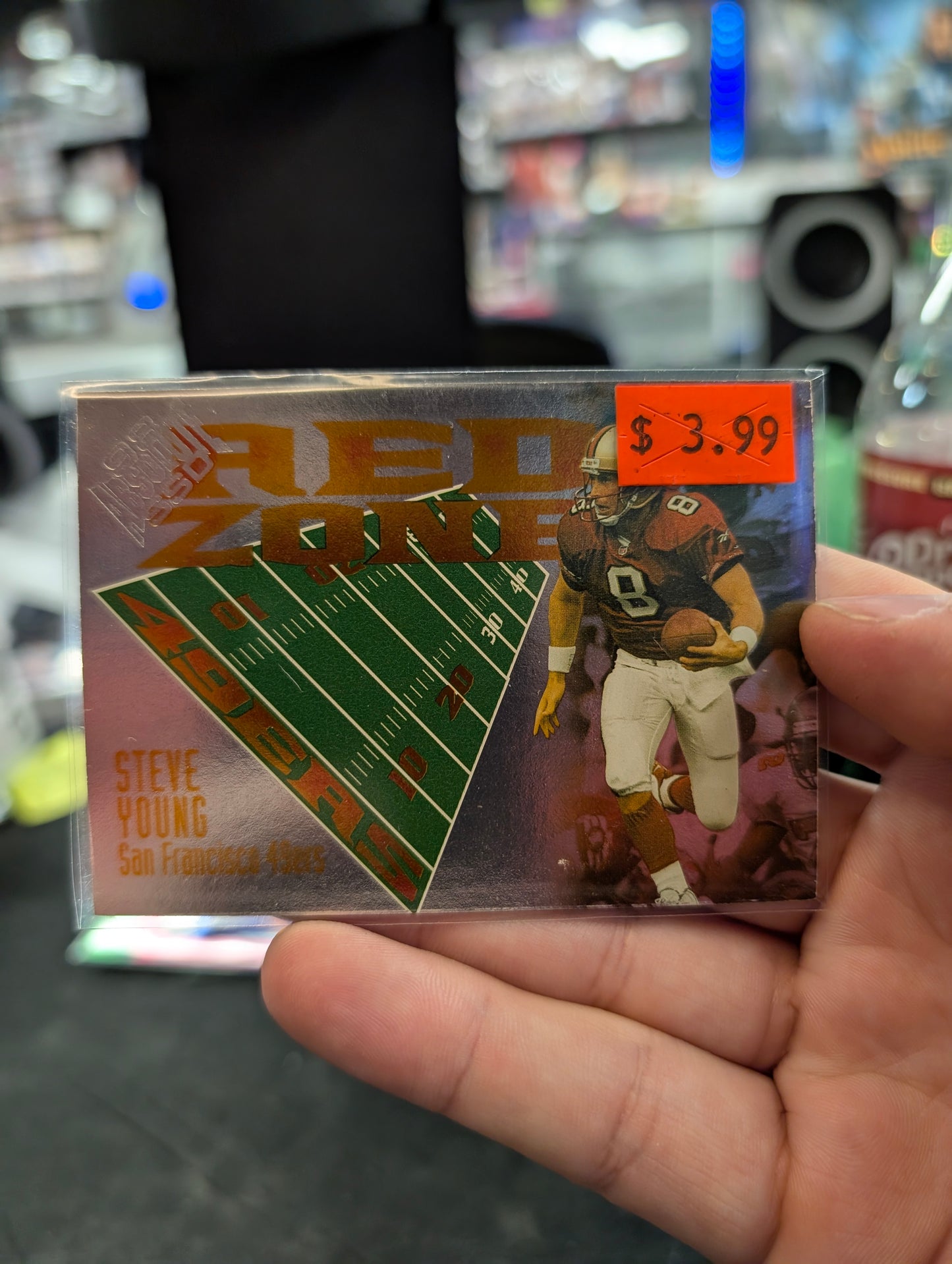 1998 Steve Young Playoff Red Zone Foil