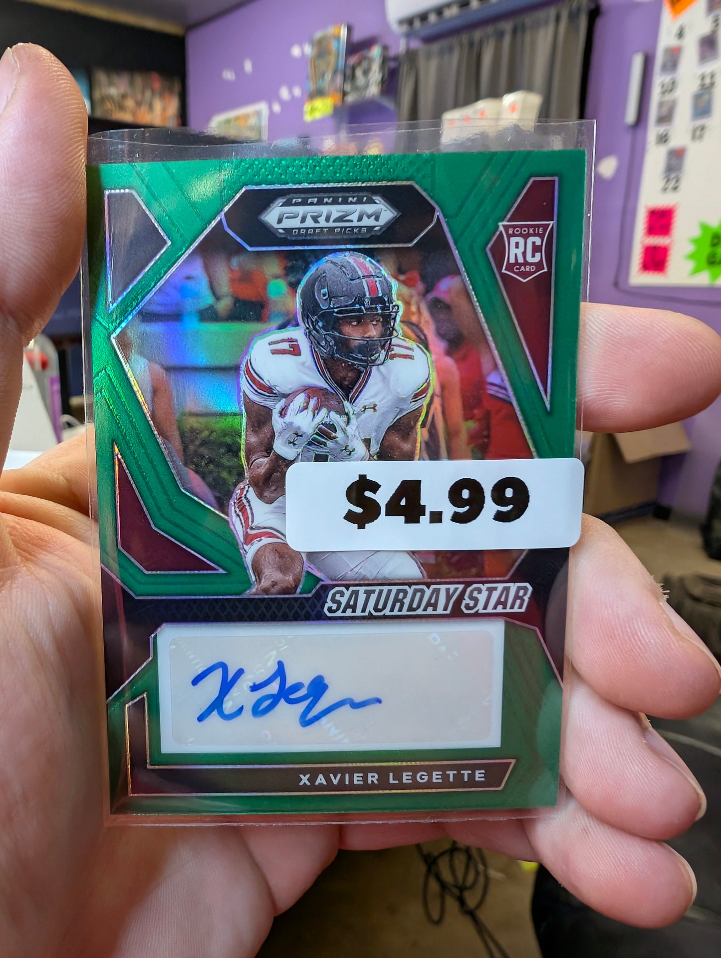 Xavier Legette Prizm Draft Picks RC Auto