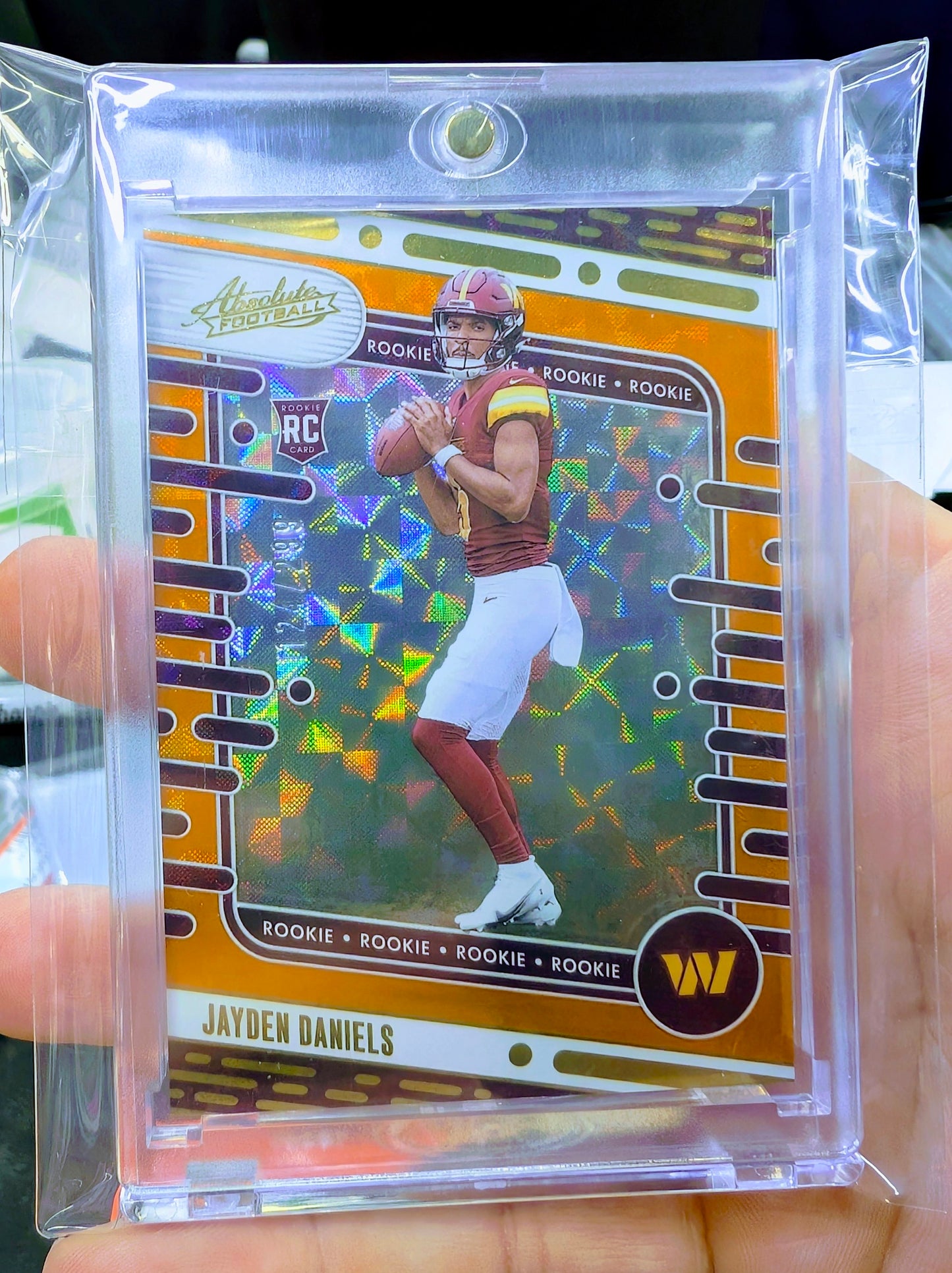 Jayden Daniels Orange Mosaic RC /299