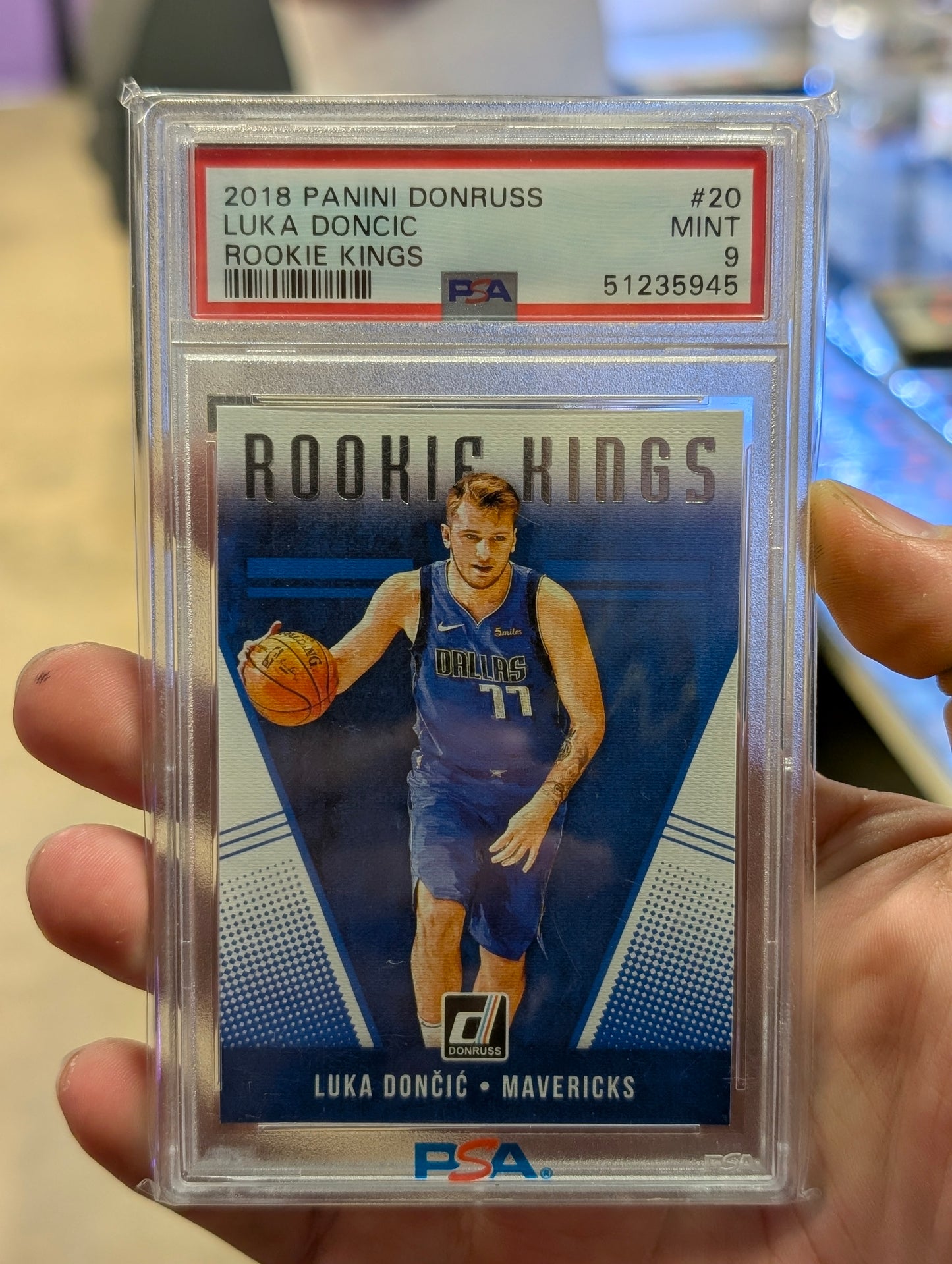 Luka Doncic Rookie Kings RC PSA 9