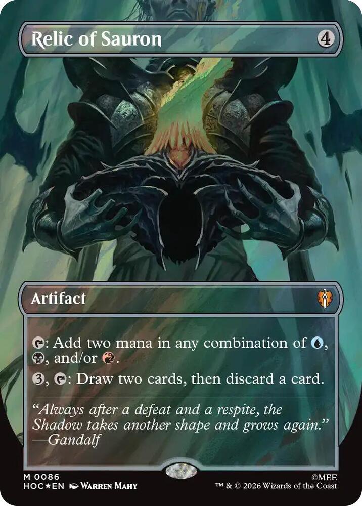 Relic of Sauron (Borderless) (Surge Foil) - The Hobbit: Eternal-Legal (HOC)
