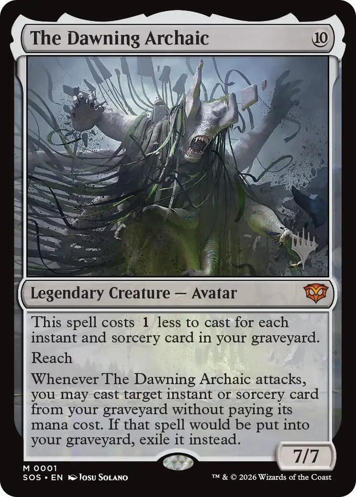 The Dawning Archaic - Promo Pack (Foil): Secrets of Strixhaven (PPSOS)