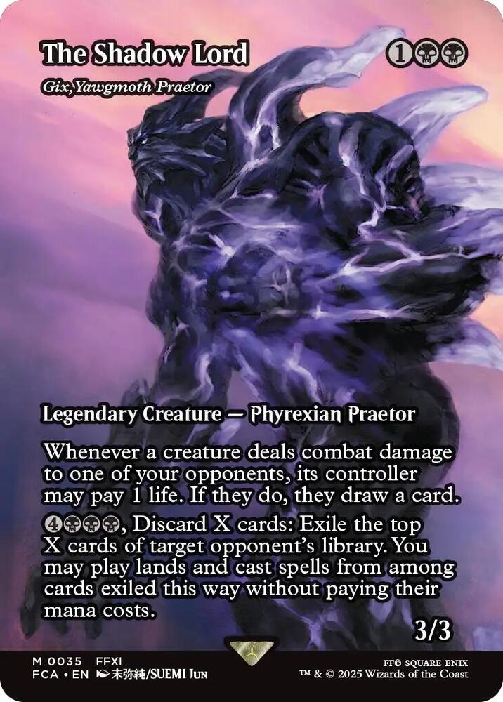 The Shadow Lord - Gix, Yawgmoth Praetor (Showcase Foil) - FINAL FANTASY: Through the Ages (FCA)