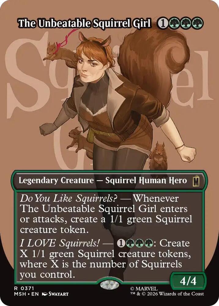 The Unbeatable Squirrel Girl (Borderless Foil) - Marvel Super Heroes (MSH)