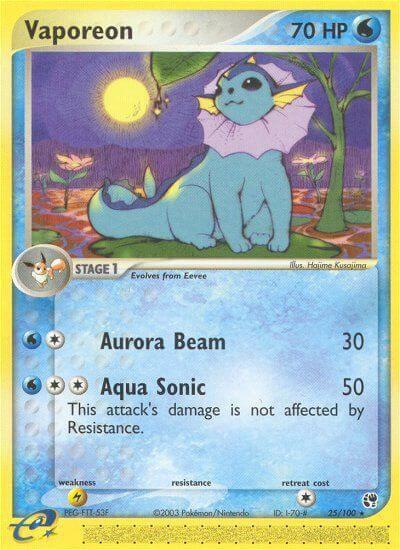 Vaporeon - EX Sandstorm (SS)