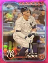Aaron Judge Pink Refractor Topps Chrome #50 2024