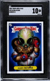 2022 Topps GPK X MLB #1B Alien Acuna (Series 2)