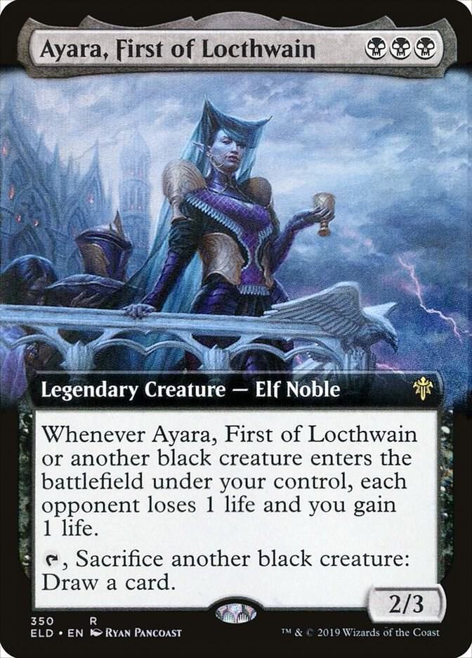 Ayara, First of Locthwain (Extended Art) - Throne of Eldraine (ELD)