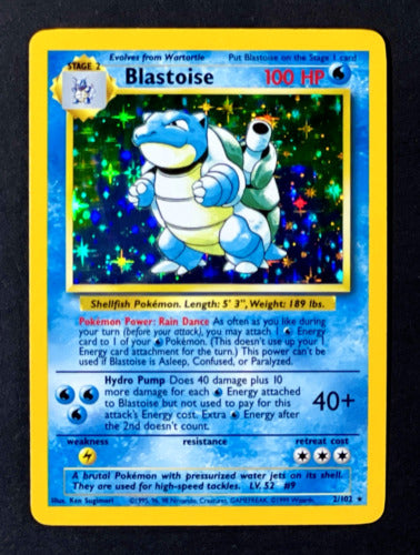 Blastoise Base Set Holo 2/102 LP