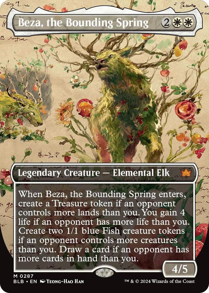 Beza, the Bounding Spring (Borderless) - Bloomburrow (BLB)