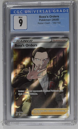 Boss's Orders Rebel Clash 189/192 CGC 9 T