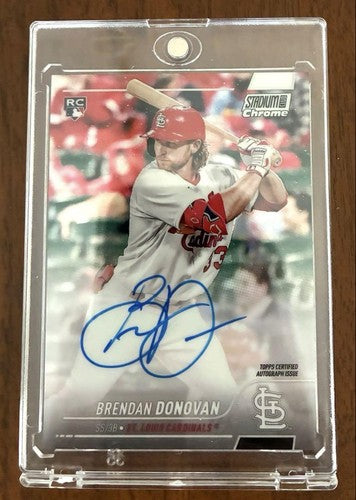 Brendan Donovan Topps Stadium Chrome RC Auto