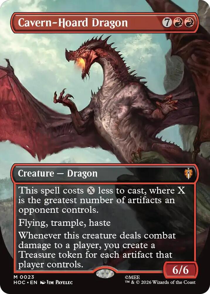 Cavern-Hoard Dragon (Borderless) - The Hobbit: Eternal-Legal (HOC)