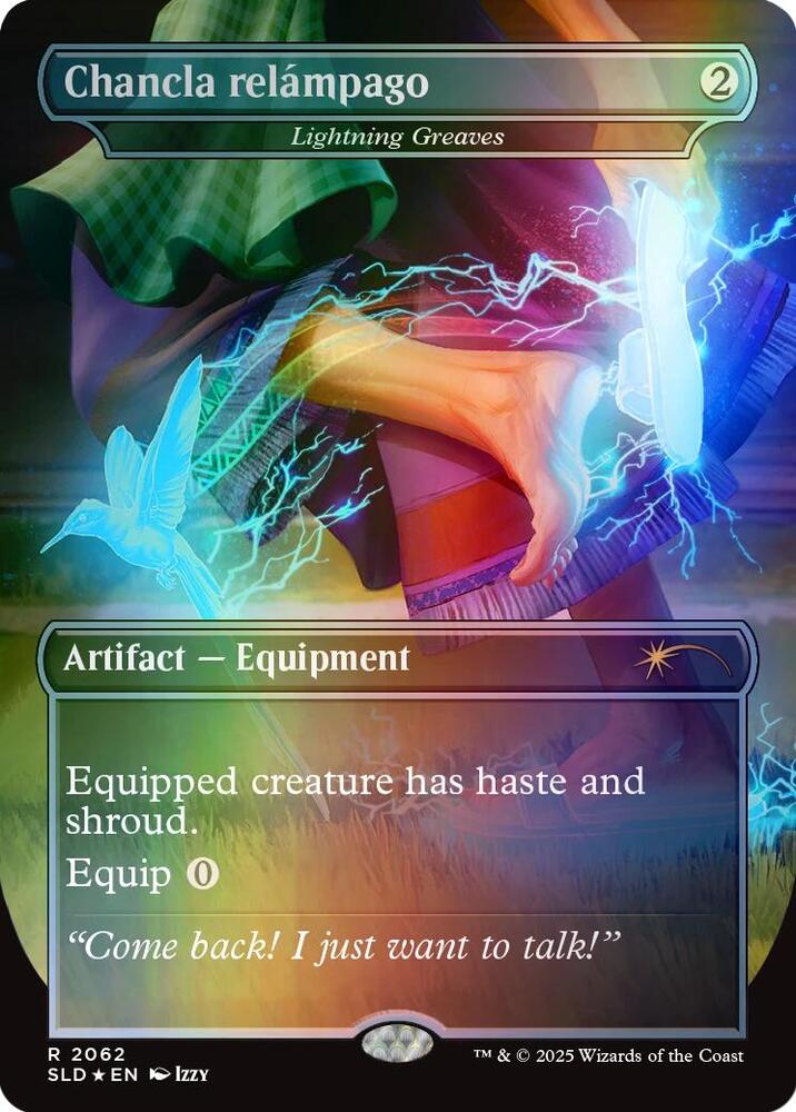 Chancla relámpago - Lightning Greaves (Rainbow Foil) - Secret Lair Drop Series (SLD) 2062