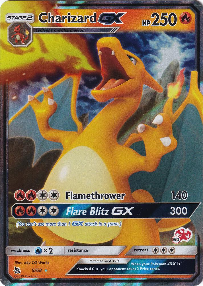 Charizard GX Pokemon Battle Academy Stamped 9/68