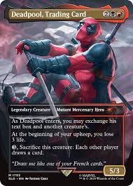 Deadpool, Trading Card Secret Lair Drop 1753 Foil