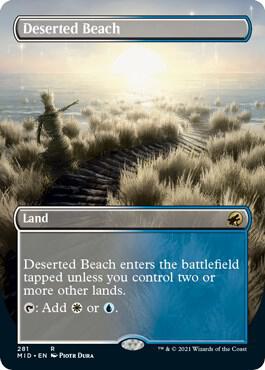 Deserted Beach (Borderless) - Innistrad: Midnight Hunt (MID) Foil