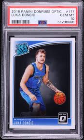 Luka Doncic 2018 Donruss Rated Rookie PSA 10
