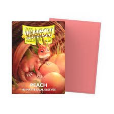 Dragon Shield Peach Pip 100CT Box Dual Matte