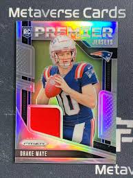 Drake Maye Silver RC Prizm Premier Patch # PJ-DME