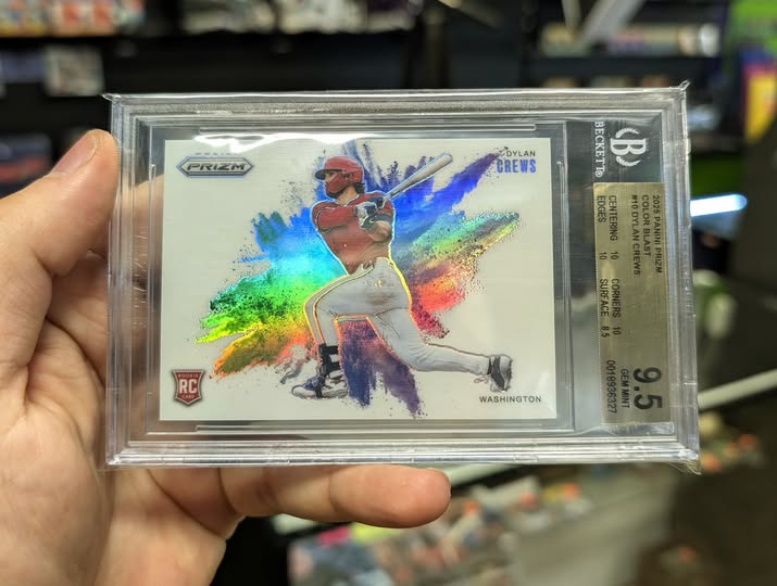 Dylan Crews 2025 Prizm Color Blast RC # 10 BGS 9.5
