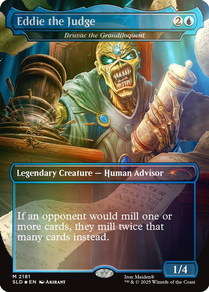 Eddie the Judge - Bruvac the Grandiloquent (Rainbow Foil) - Secret Lair Drop Series (SLD)